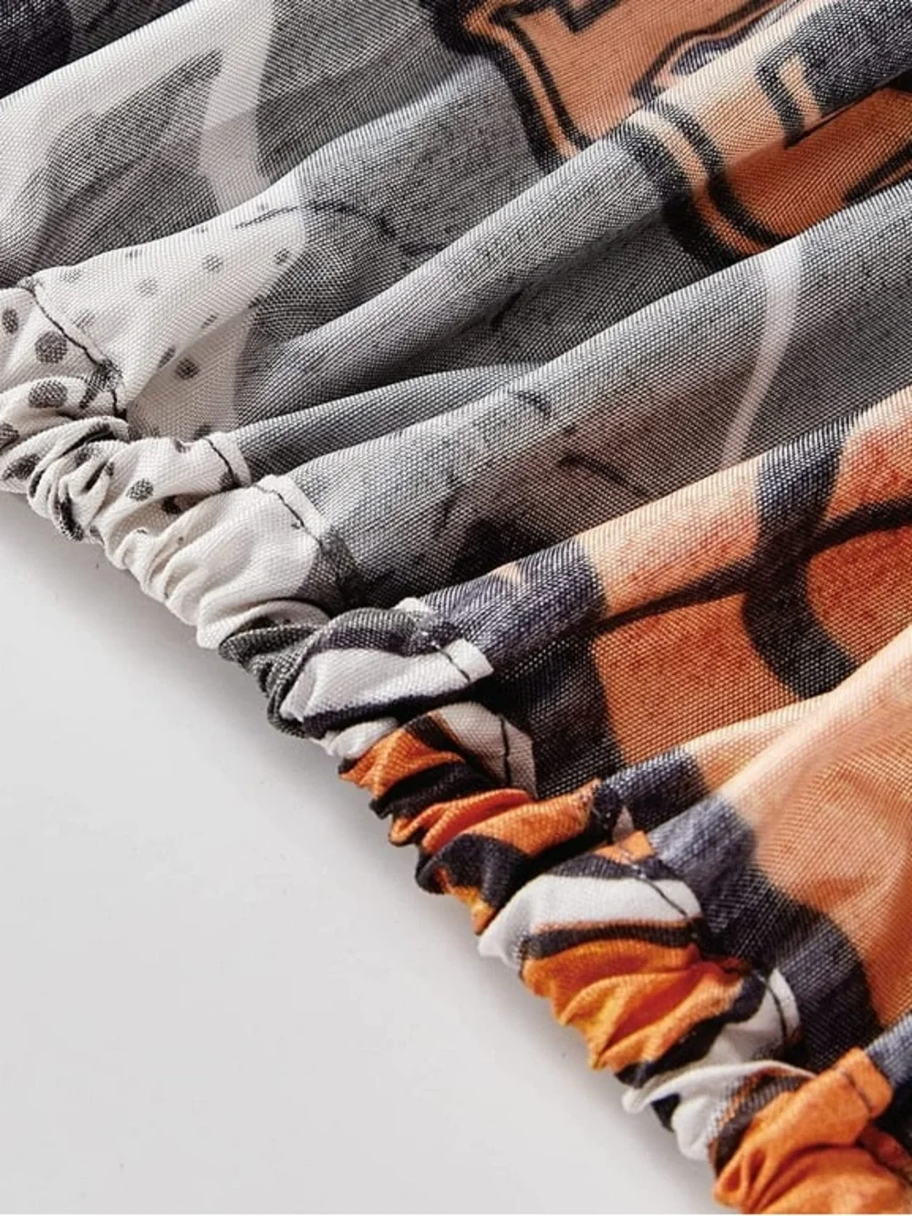 Basketball Print Bedding Twin XL sheet Set - Gray & Orange